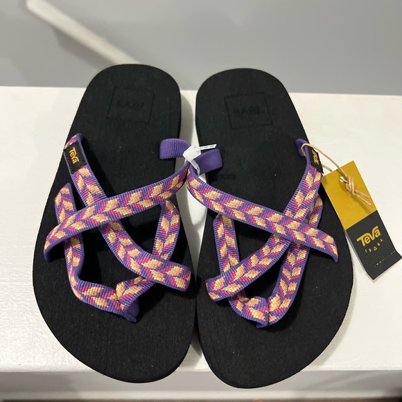 🌻🆕TEVA LITTLE KIDS Olowahu Sandal-Retro Geometric Imperial Palace-Size 1 - Picture 1 of 8